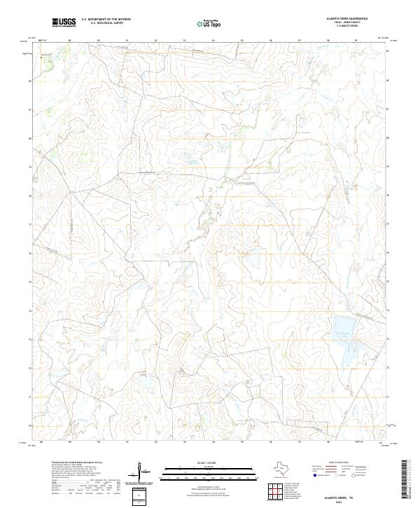 Alamito Creek, TX — USGS 7.5-minute topo (2022)