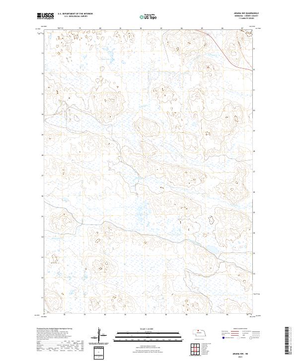 Arabia NW, NE — USGS 7.5-minute topo (2021)