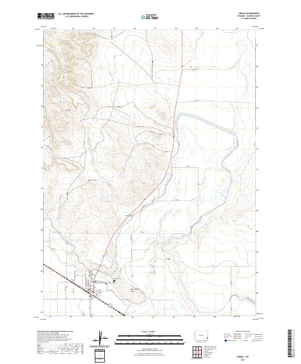 Lingle, WY — USGS 7.5-minute topo (2021)