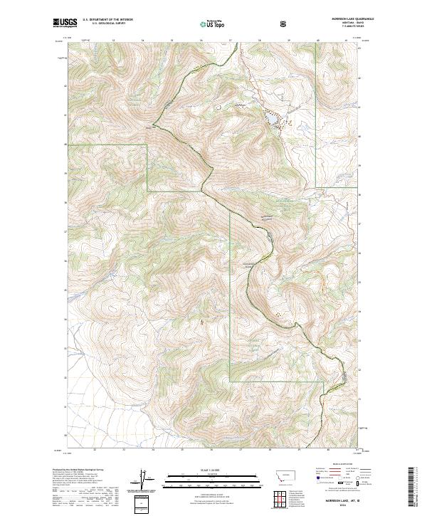 Morrison Lake, MT-ID — USGS 7.5-minute topo (2024)