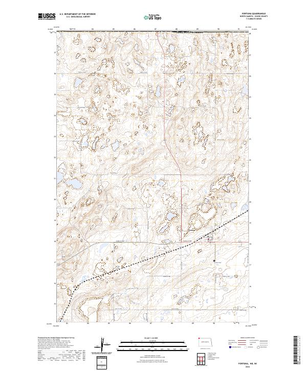 Fortuna, ND-SK — USGS 7.5-minute topo (2024)