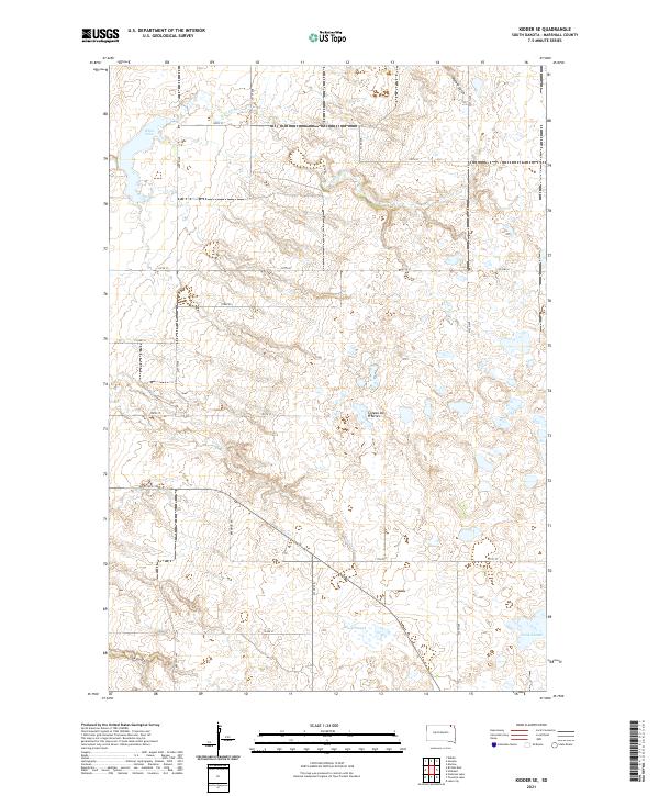 Kidder SE, SD — USGS 7.5-minute topo (2021)