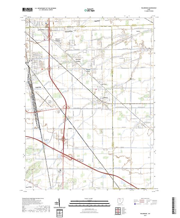 Walbridge, OH — USGS 7.5-minute topo (2023)
