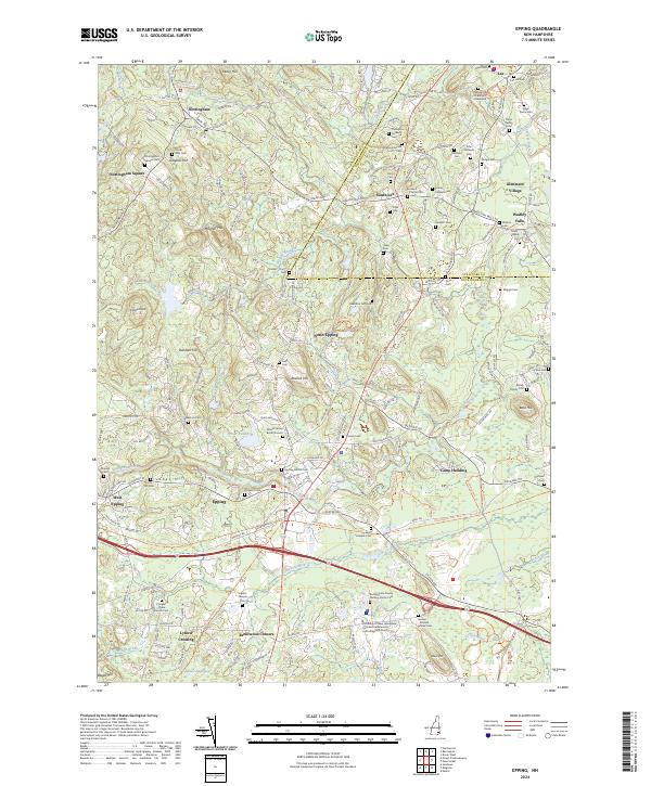 Epping, NH — USGS 7.5-minute topo (2024)