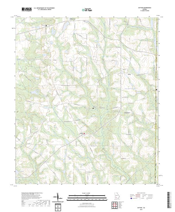 Cotton, GA — USGS 7.5-minute topo (2024)