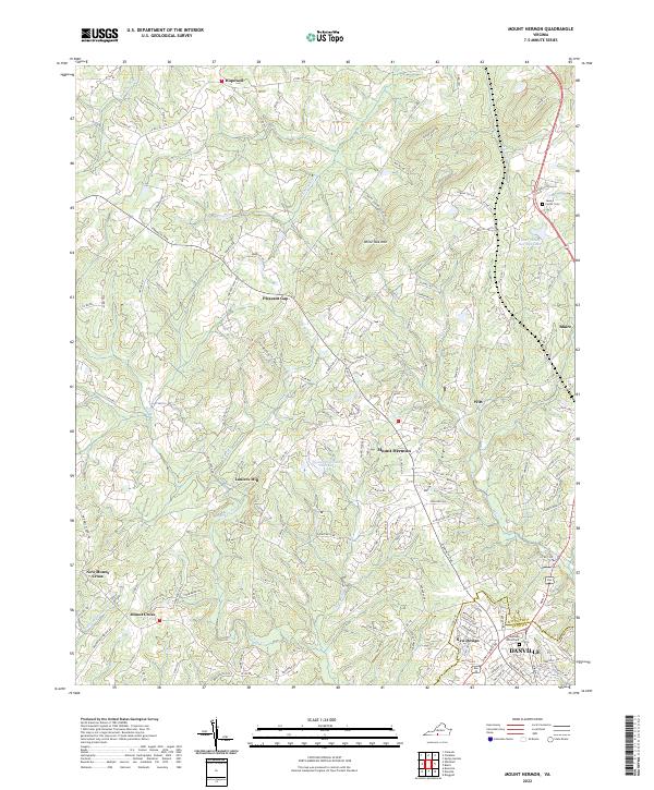 Mount Hermon, VA — USGS 7.5-minute topo (2022)