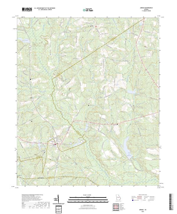 Adrian, GA — USGS 7.5-minute topo (2024)
