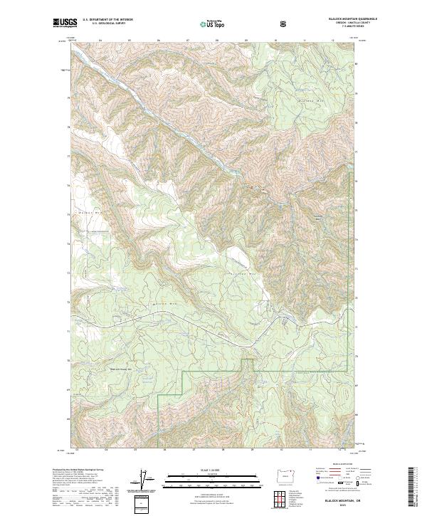 Blalock Mountain, OR — USGS 7.5-minute topo (2023)