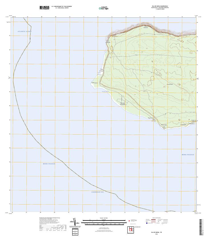 Isla de Mona, PR — USGS 7.5-minute topo (2024)