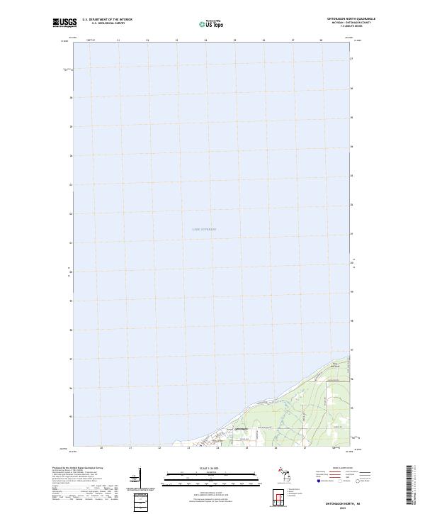 Ontonagon North, MI — USGS 7.5-minute topo (2023)