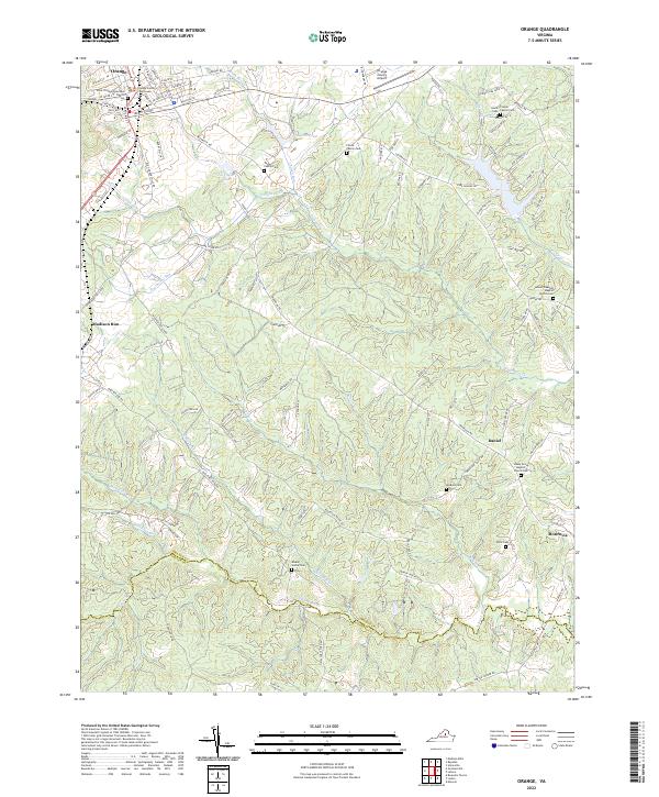 Orange, VA — USGS 7.5-minute topo (2022)