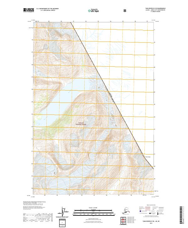 Taku River B-5 SE, AK-BC — USGS 7.5-minute topo (2021)