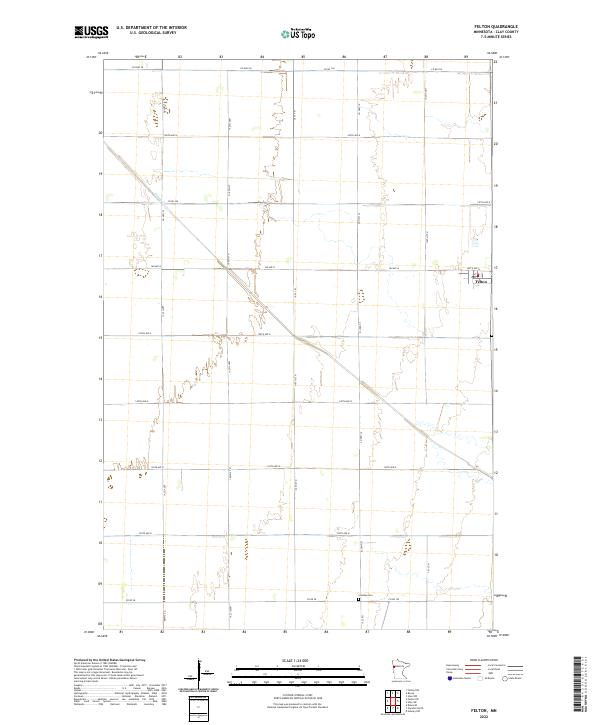 Felton, MN — USGS 7.5-minute topo (2022)