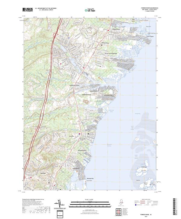 Forked River, NJ — USGS 7.5-minute topo (2023)