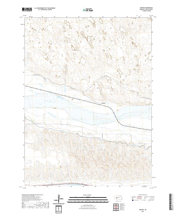 Nevens, NE — USGS 7.5-minute topo (2021)