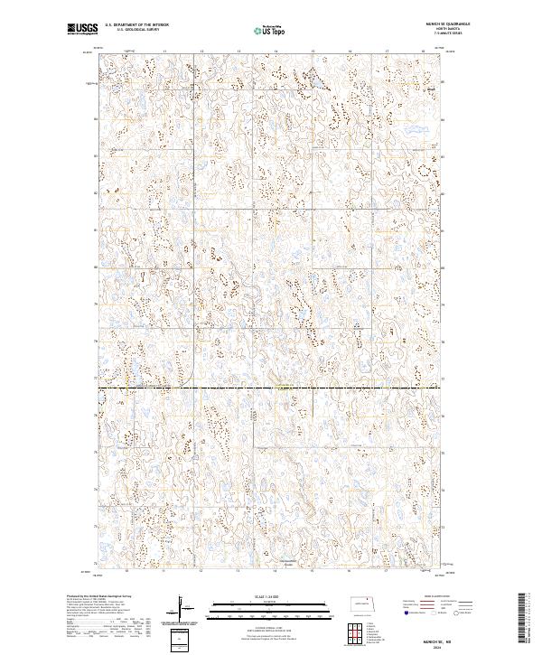Munich SE, ND — USGS 7.5-minute topo (2024)