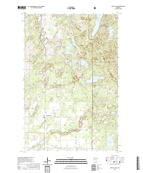 Crystal Lake, MN — USGS 7.5-minute topo (2022)