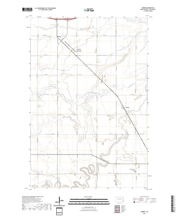 Durbin, ND — USGS 7.5-minute topo (2024)