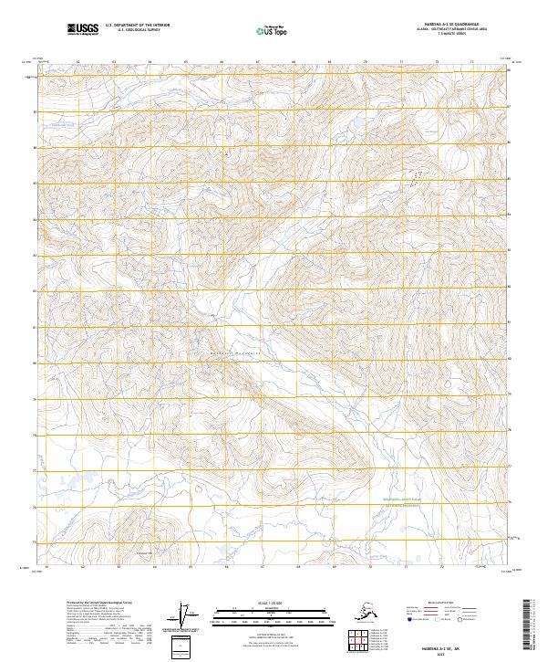 Nabesna A-2 SE, AK — USGS 7.5-minute topo (2023)