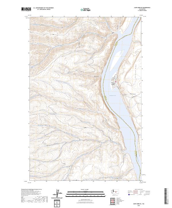 Cape Horn SE, WA — USGS 7.5-minute topo (2023)