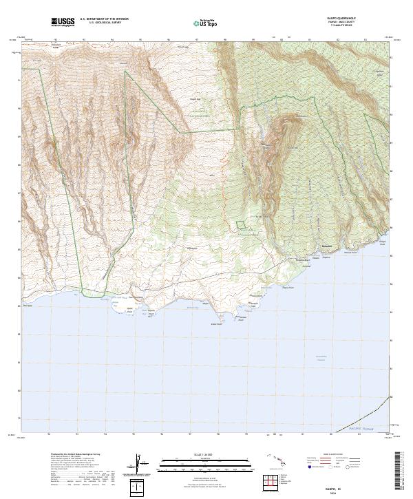Kaupo, HI — USGS 7.5-minute topo (2024)