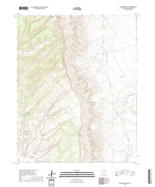 Sweathouse Peak, AZ — USGS 7.5-minute topo (2021)