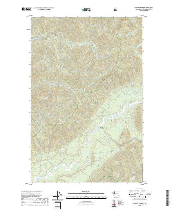 Kloochman Rock, WA — USGS 7.5-minute topo (2023)