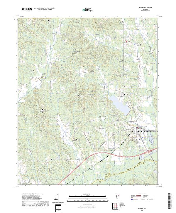 Eupora, MS — USGS 7.5-minute topo (2024)