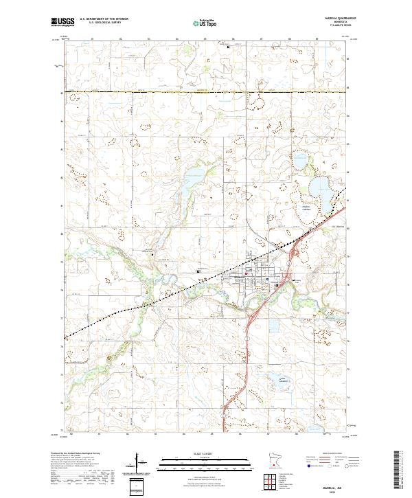 Madelia, MN — USGS 7.5-minute topo (2022)