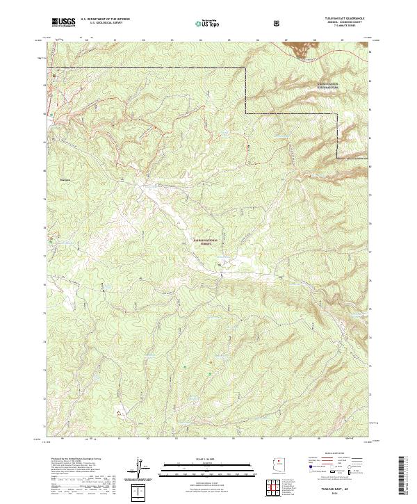Tusayan East, AZ — USGS 7.5-minute topo (2021)