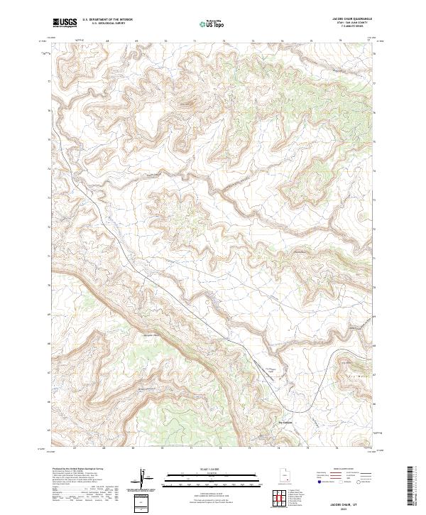 Jacobs Chair, UT — USGS 7.5-minute topo (2023)