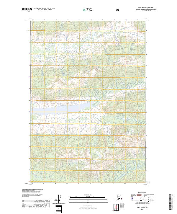 Sitka D-2 SW, AK — USGS 7.5-minute topo (2024)