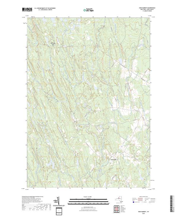 High Market, NY — USGS 7.5-minute topo (2023)