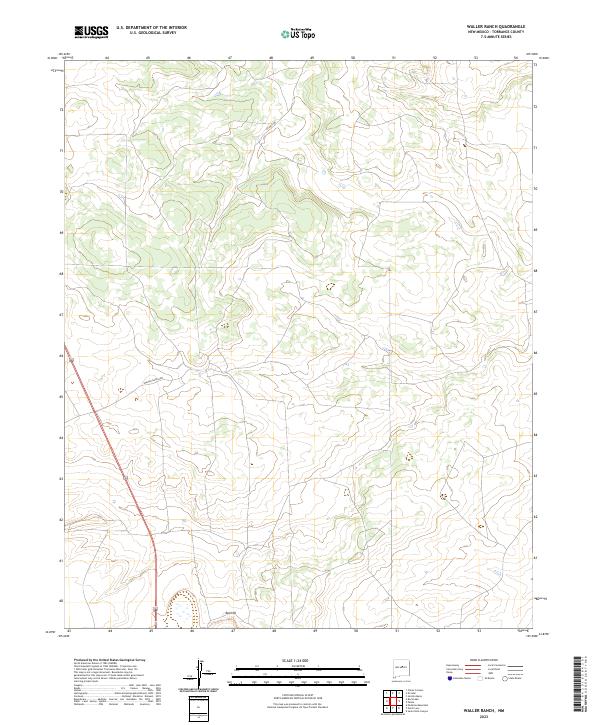 Waller Ranch, NM — USGS 7.5-minute topo (2023)