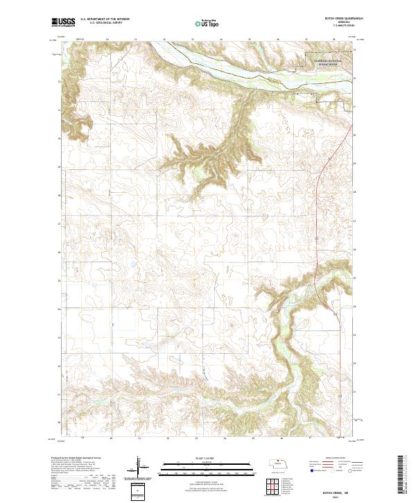Dutch Creek, NE — USGS 7.5-minute topo (2021)