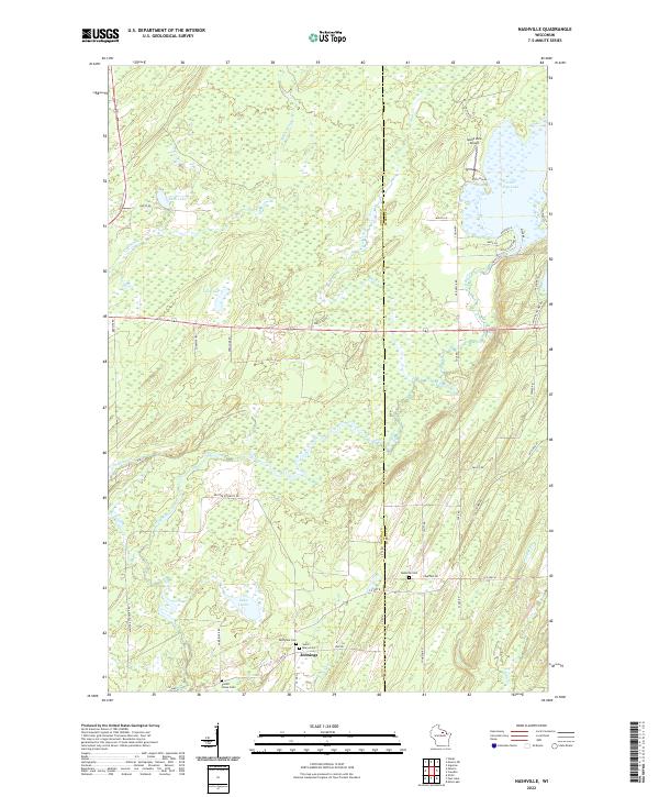 Nashville, WI — USGS 7.5-minute topo (2022)