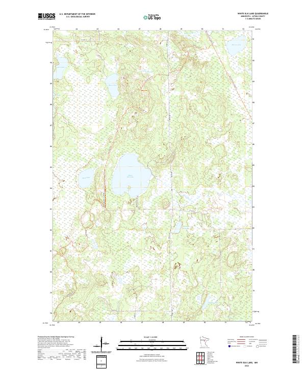 White Elk Lake, MN — USGS 7.5-minute topo (2022)