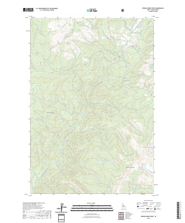 Spread Creek Point, ID — USGS 7.5-minute topo (2024)