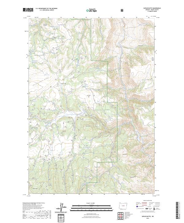 Suplee Butte, OR — USGS 7.5-minute topo (2023)