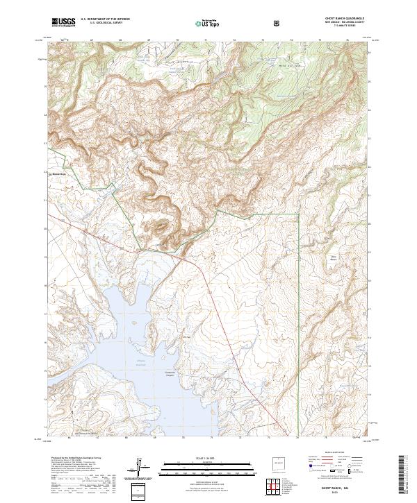 Ghost Ranch, NM — USGS 7.5-minute topo (2023)