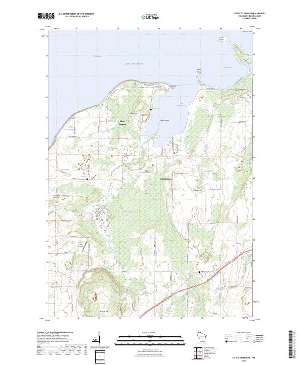 Little Sturgeon, WI — USGS 7.5-minute topo (2023)