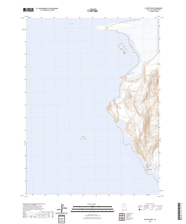 Coyote Point, UT — USGS 7.5-minute topo (2023)