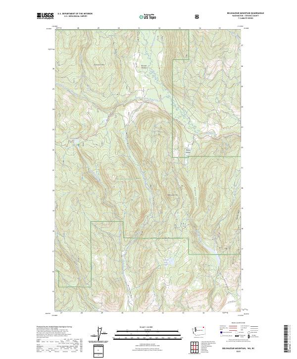 Belshazzar Mountain, WA-BC — USGS 7.5-minute topo (2023)