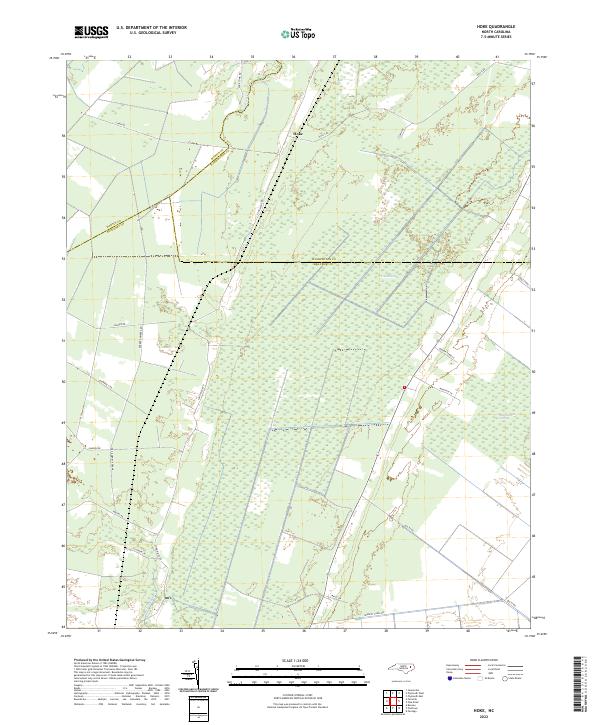 Hoke, NC — USGS 7.5-minute topo (2022)