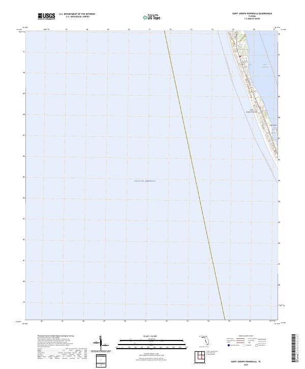 Saint Joseph Peninsula, FL — USGS 7.5-minute topo (2025)