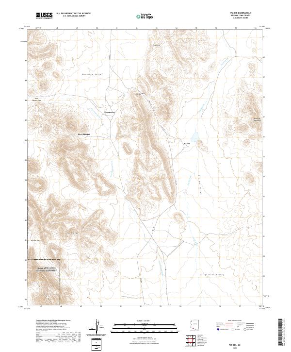 Pia Oik, AZ — USGS 7.5-minute topo (2021)