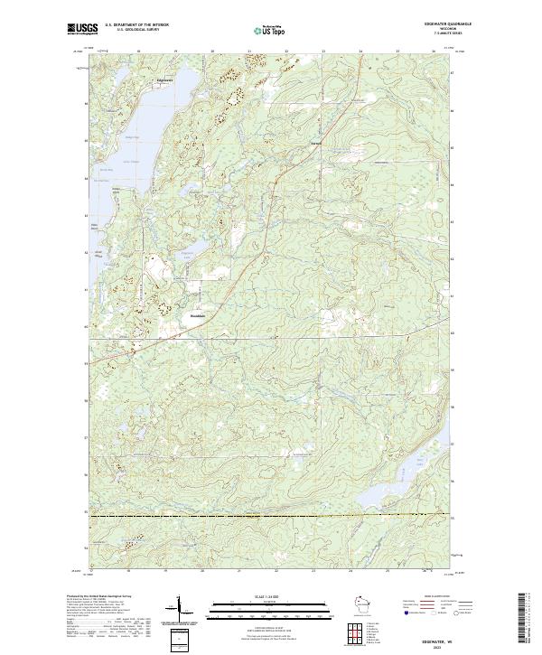 Edgewater, WI — USGS 7.5-minute topo (2023)