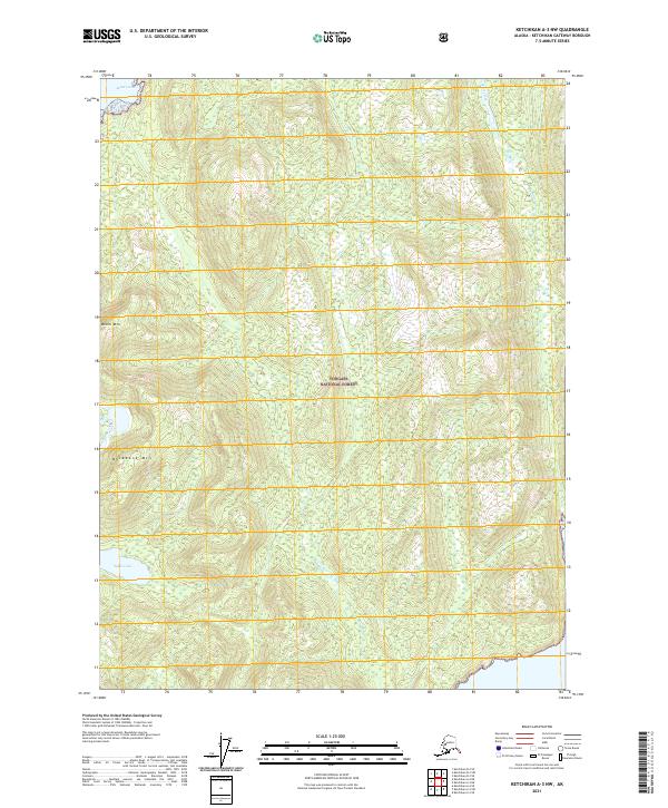Ketchikan A-3 NW, AK — USGS 7.5-minute topo (2021)