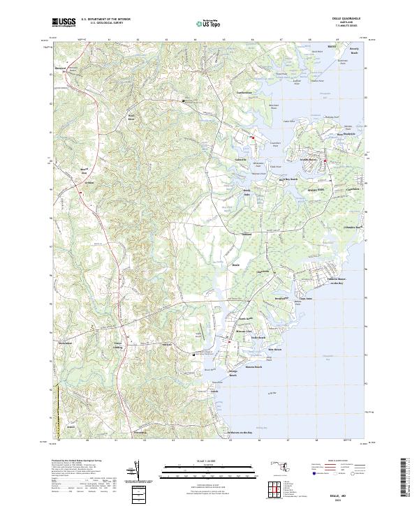 Deale, MD — USGS 7.5-minute topo (2023)