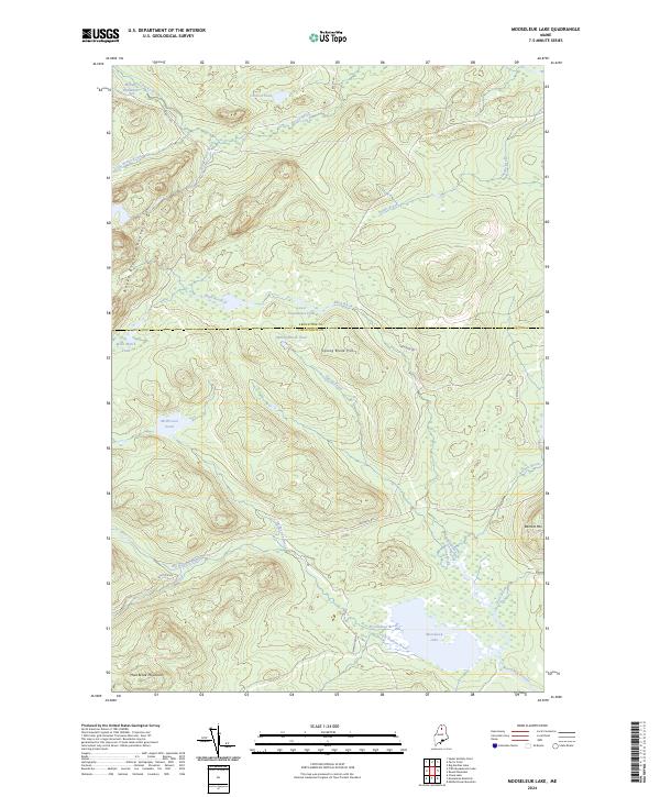 Mooseleuk Lake, ME — USGS 7.5-minute topo (2024)